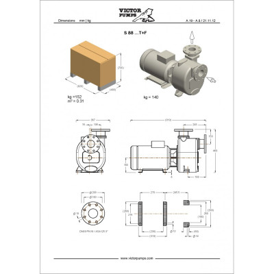 S 88 G31T+F+PS — Центробежные насосы от Victor Pumps