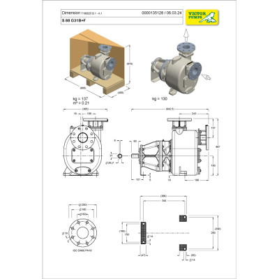 S 88 G31B+F+PS — Центробежные насосы от Victor Pumps S 88 G31B+F+PS — Центробежные насосы от Victor Pumps