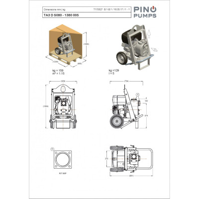TA3 D S080 - 1380 005 — Насосы на тележке от Victor Pumps