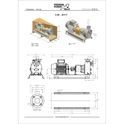 S 68 G31B+F/T — Центробежные насосы от Victor Pumps S 68 G31B+F/T — Центробежные насосы от Victor Pumps