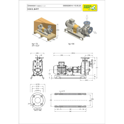 S 50 G31B+F+PS/T — Центробежные насосы от Victor Pumps