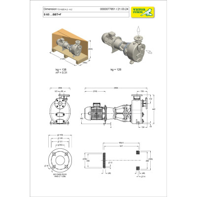 S 65 G31BBT+F+PS — Центробежные насосы от Victor Pumps