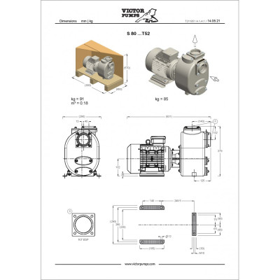 S 80+60 G31T — Центробежные насосы от Victor Pumps