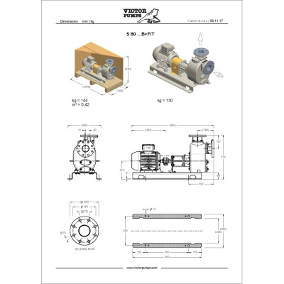 S 80 G31B+F/T — Центробежные насосы от Victor Pumps