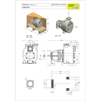 S 88 G31B — Центробежные насосы от Victor Pumps