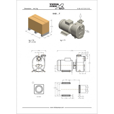 S 63 G31T+PS — Центробежные насосы от Victor Pumps