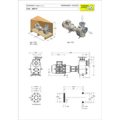 S 80 G31BBT+F+PS — Центробежные насосы от Victor Pumps