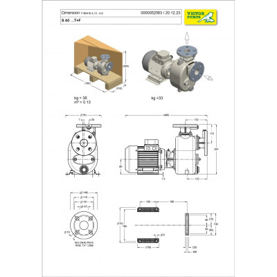 S 40 G31T+F — Центробежные насосы от Victor Pumps