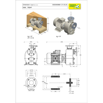 S 60+60 G31T+F+PS — Центробежные насосы от Victor Pumps S 60+60 G31T+F+PS — Центробежные насосы от Victor Pumps