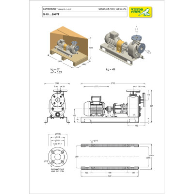 S 40 G31B+F+PS/T — Центробежные насосы от Victor Pumps