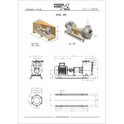 S150 G31B/T — Центробежные насосы от Victor Pumps S150 G31B/T — Центробежные насосы от Victor Pumps