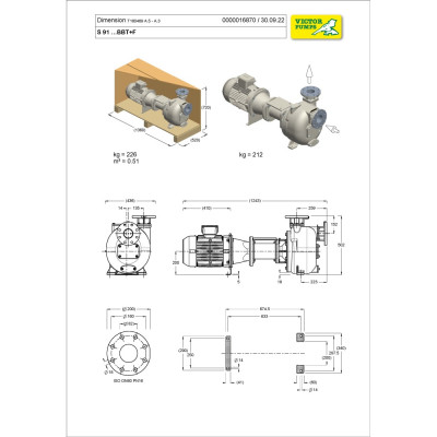 S 91 G31BBT+F — Центробежные насосы от Victor Pumps