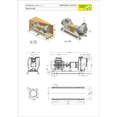 S121 G31B/T — Центробежные насосы от Victor Pumps