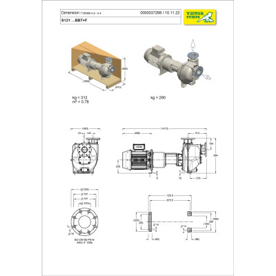 S121 G31BBT+F+PS — Центробежные насосы от Victor Pumps
