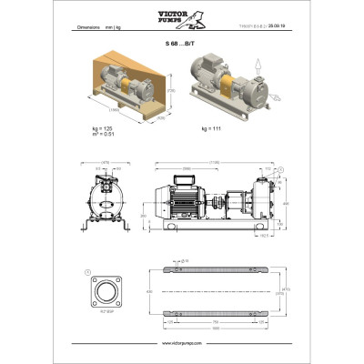 S 68 G31B/T — Центробежные насосы от Victor Pumps