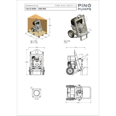 TA3 D S060 - 1360 005 — Насосы на тележке от Victor Pumps