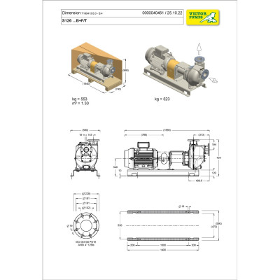 S126 G31B+F/T — Центробежные насосы от Victor Pumps
