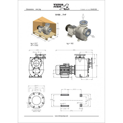 S150 G31T+F — Центробежные насосы от Victor Pumps