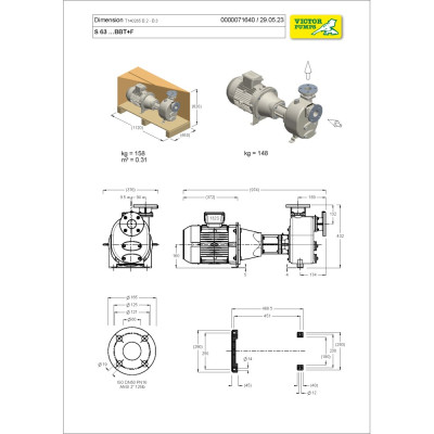 S 63 G31BBT+F+PS — Центробежные насосы от Victor Pumps S 63 G31BBT+F+PS — Центробежные насосы от Victor Pumps