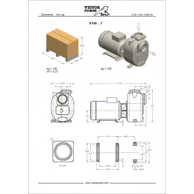 S100 G31T — Центробежные насосы от Victor Pumps