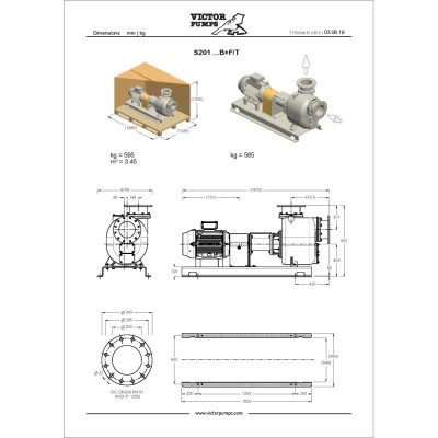 S201+50 G31B+F+PS/T — Центробежные насосы от Victor Pumps