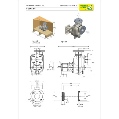 S 50 G31B+F+PS — Центробежные насосы от Victor Pumps
