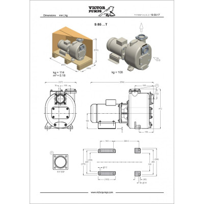 S 85 G31T — Центробежные насосы от Victor Pumps