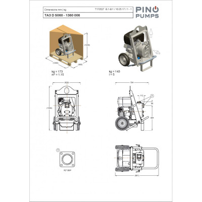TA3 D S060 - 1360 006 — Насосы на тележке от Victor Pumps