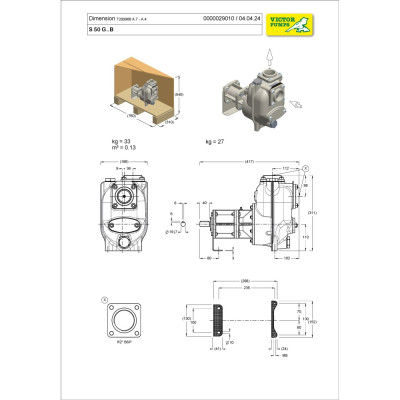S 50 G31B — Центробежные насосы от Victor Pumps