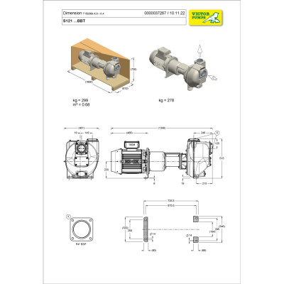 S121 G31BBT — Центробежные насосы от Victor Pumps