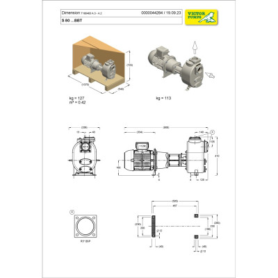 S 80 G31BBT — Центробежные насосы от Victor Pumps