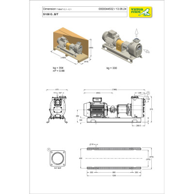 S108(210) G31B+PS/T — Центробежные насосы от Victor Pumps