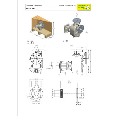 S 40 G31B+F+PS — Центробежные насосы от Victor Pumps