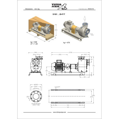 S161 G31B+F/T — Центробежные насосы от Victor Pumps S161 G31B+F/T — Центробежные насосы от Victor Pumps